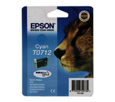 EPSON  Cheetah T0712 Cyan Ink Cartridge